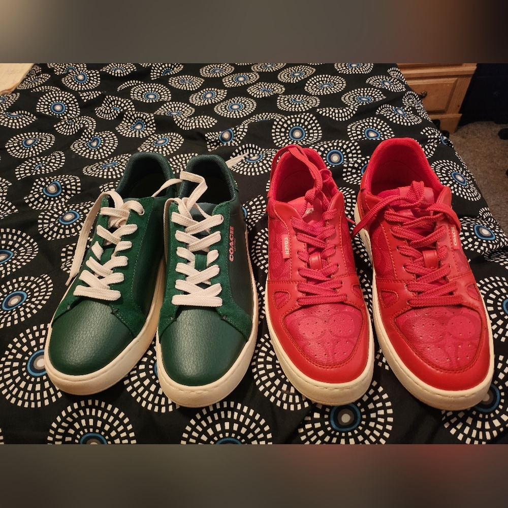 Two pairs of men's Coach Sneakers